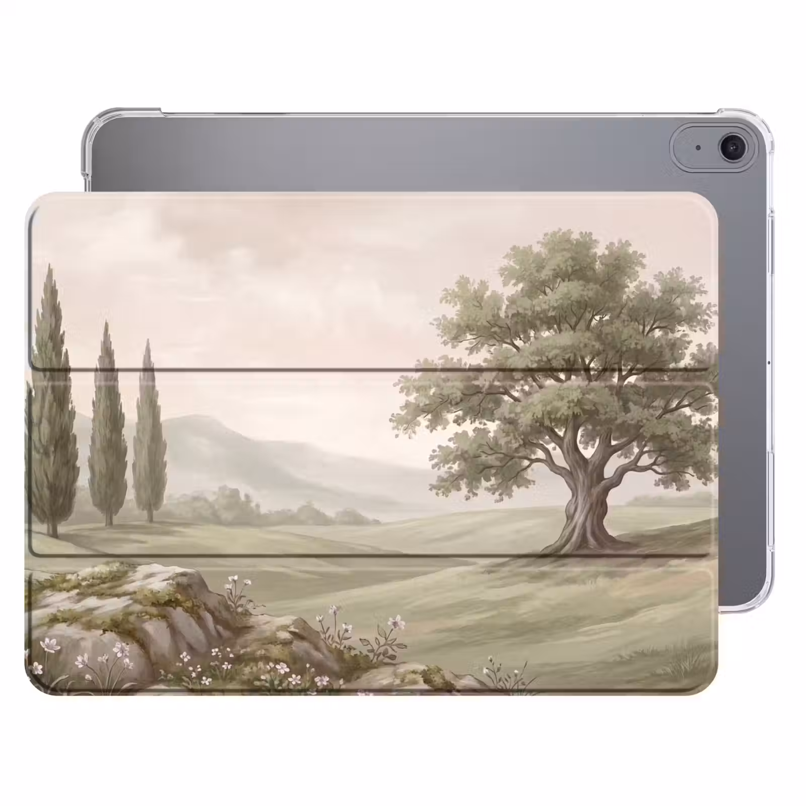 iPad hoes - Heuvellandschap - Bomen - Natuur - Groen — 1