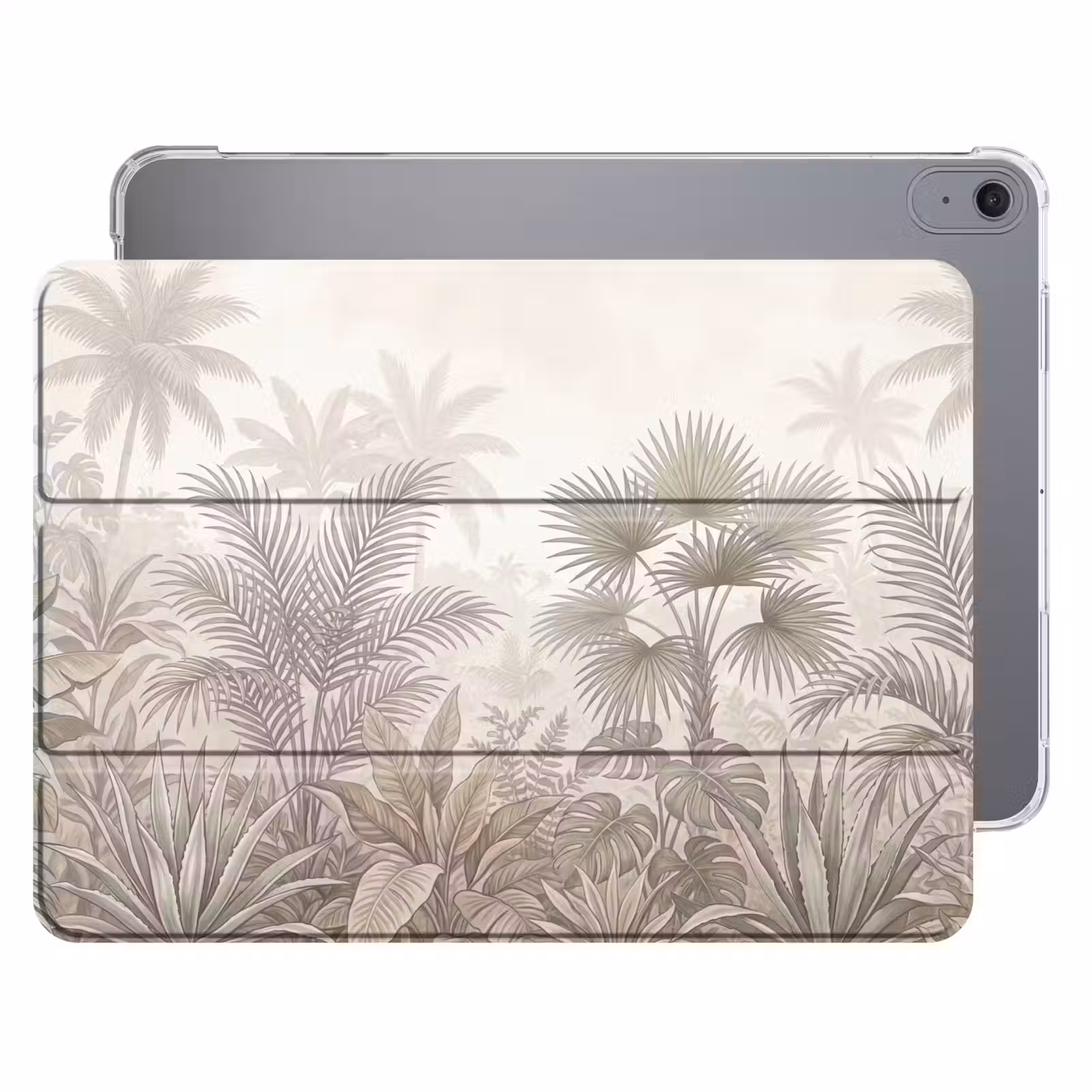 iPad hoes - Jungle - Tropisch - Natuur -Vintage - Beige — 1