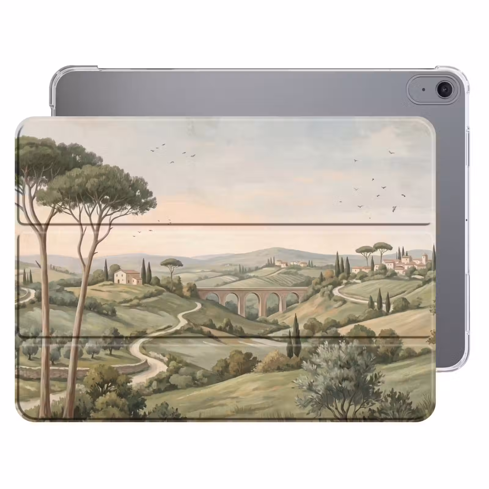 iPad hoes - Landschap - Heuvels - Zandpad - Groen — 1
