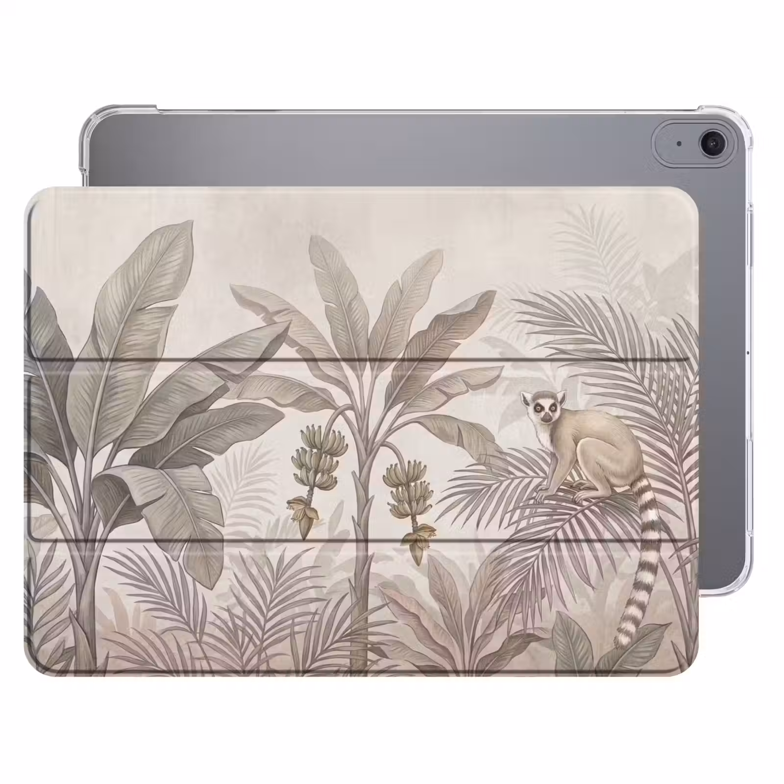 iPad hoes - Natuur - Jungle - Ringstaartmaki - Bruin — 1