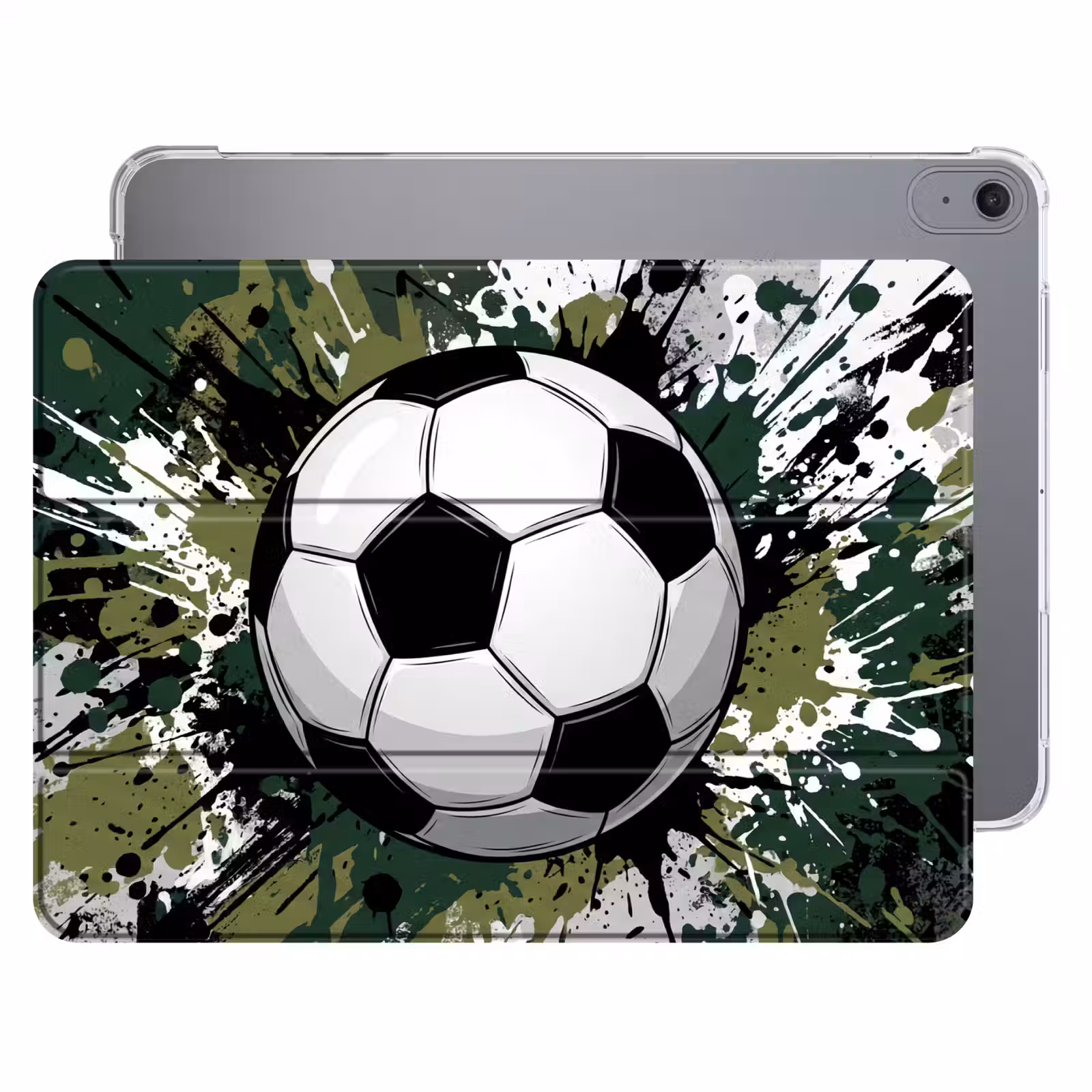 iPad hoes - Voetbal - Verf - Spetters - Groen — 1