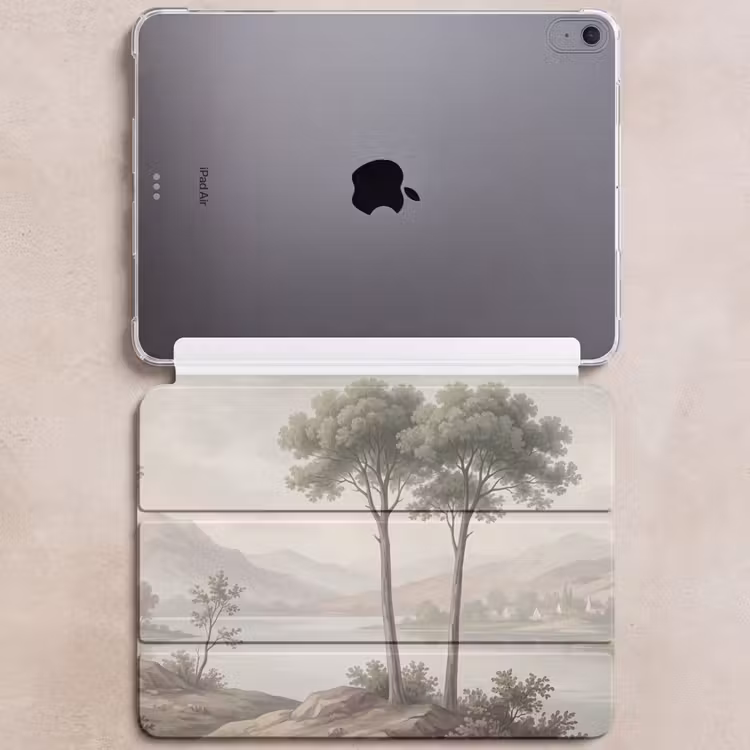 iPad hoes - Bomen - Meer - Bergen - Illustratie — 6