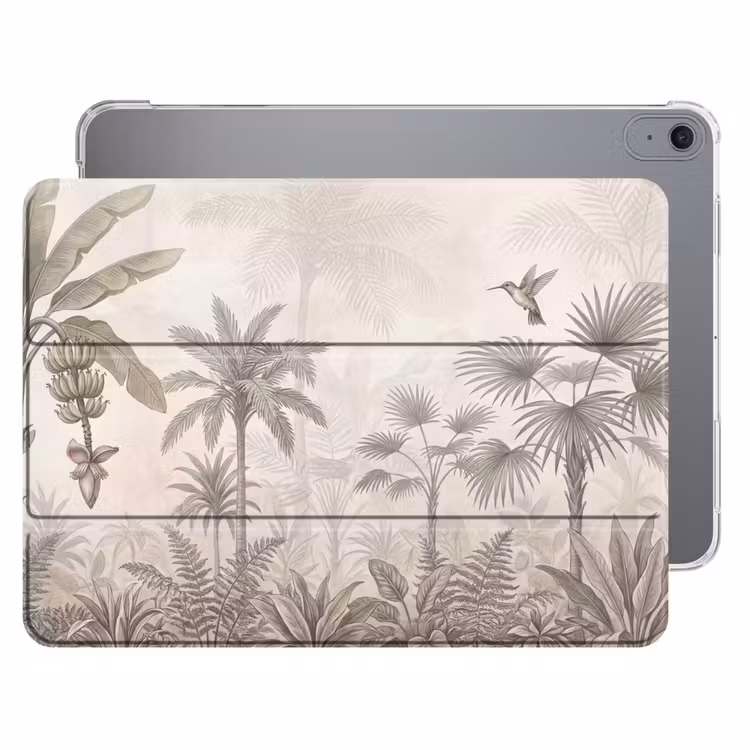 iPad hoes - Jungle - Banenboom - Kolibrie - Beige — 1