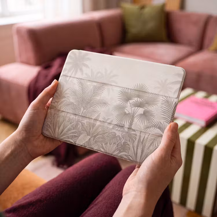 iPad hoes - Jungle - Tropisch - Natuur -Vintage - Beige — 4