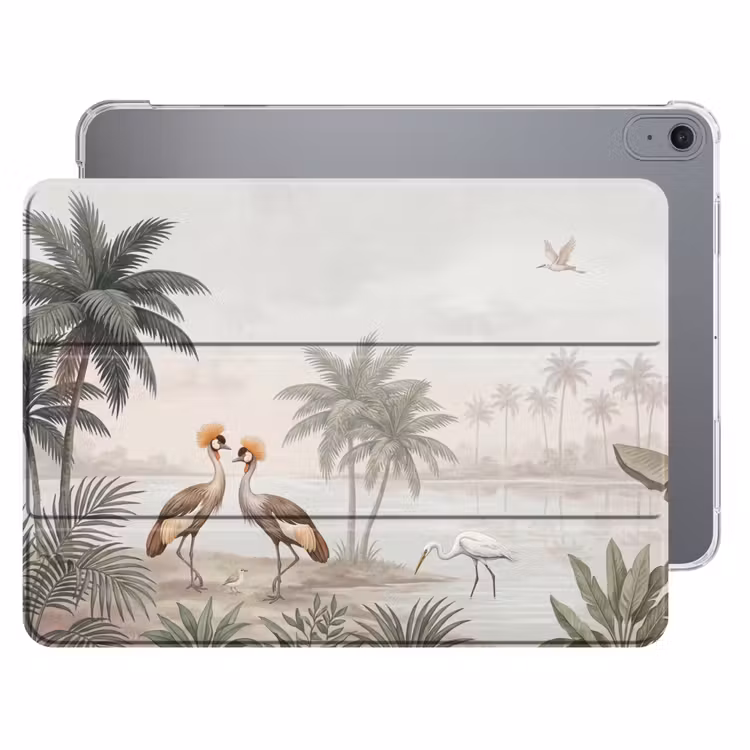 iPad hoes - Kraanvogels - Palmbomen - Tropisch — 1