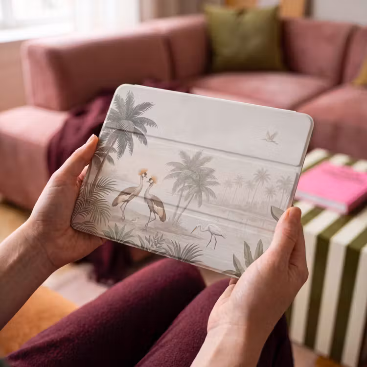 iPad hoes - Kraanvogels - Palmbomen - Tropisch — 4