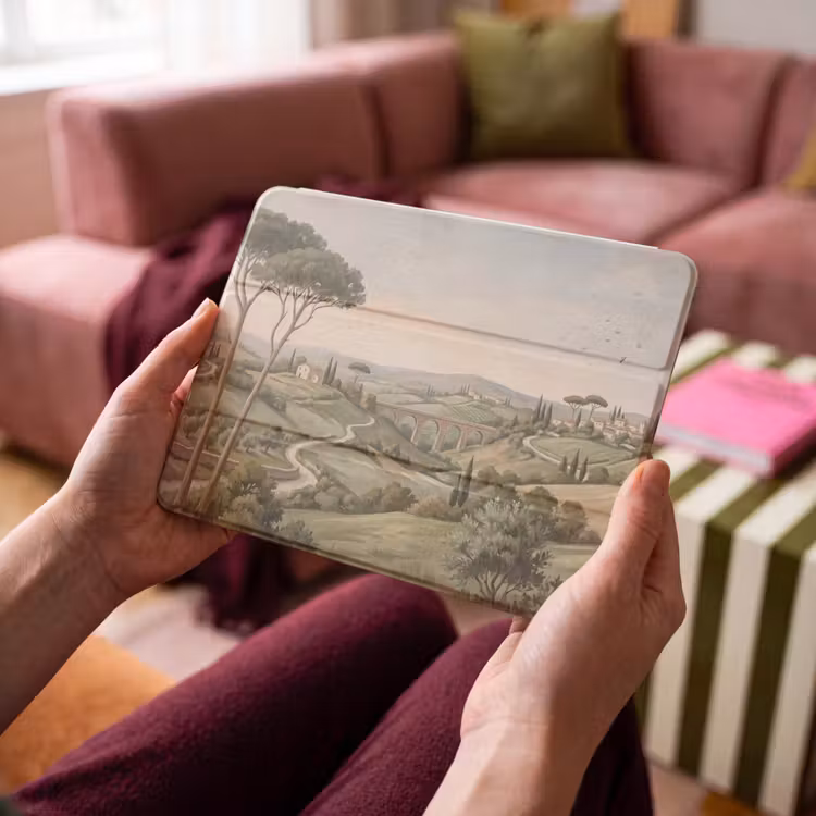 iPad hoes - Landschap - Heuvels - Zandpad - Groen — 4