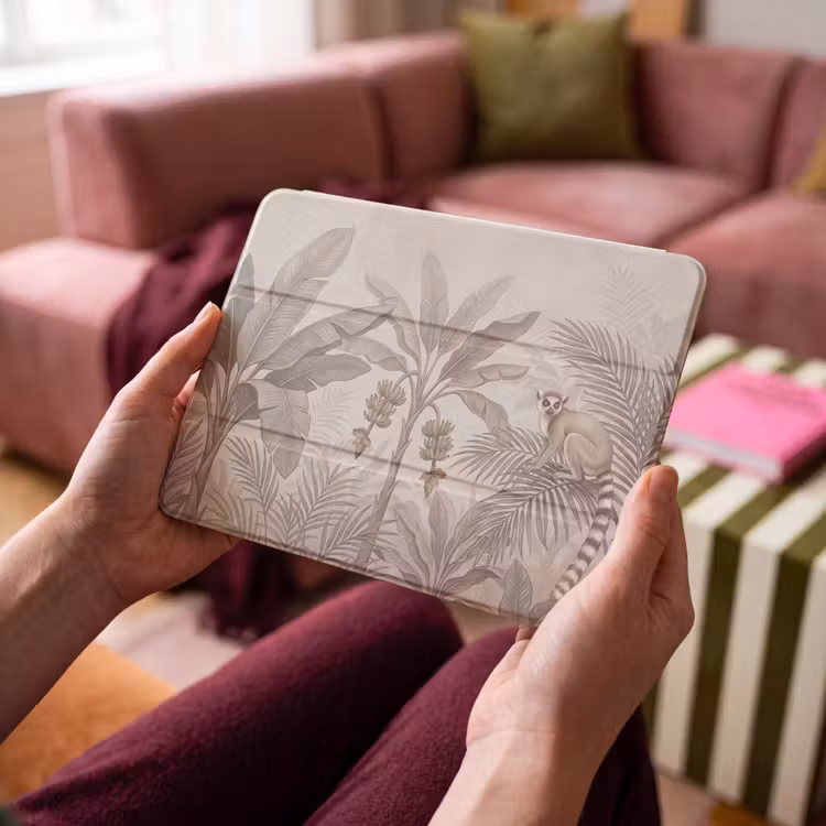 iPad hoes - Natuur - Jungle - Ringstaartmaki - Bruin — 4