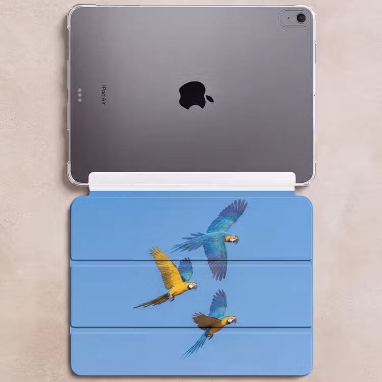 iPad hoes - Papagaai - Vliegen - Blauw - Geel — 6