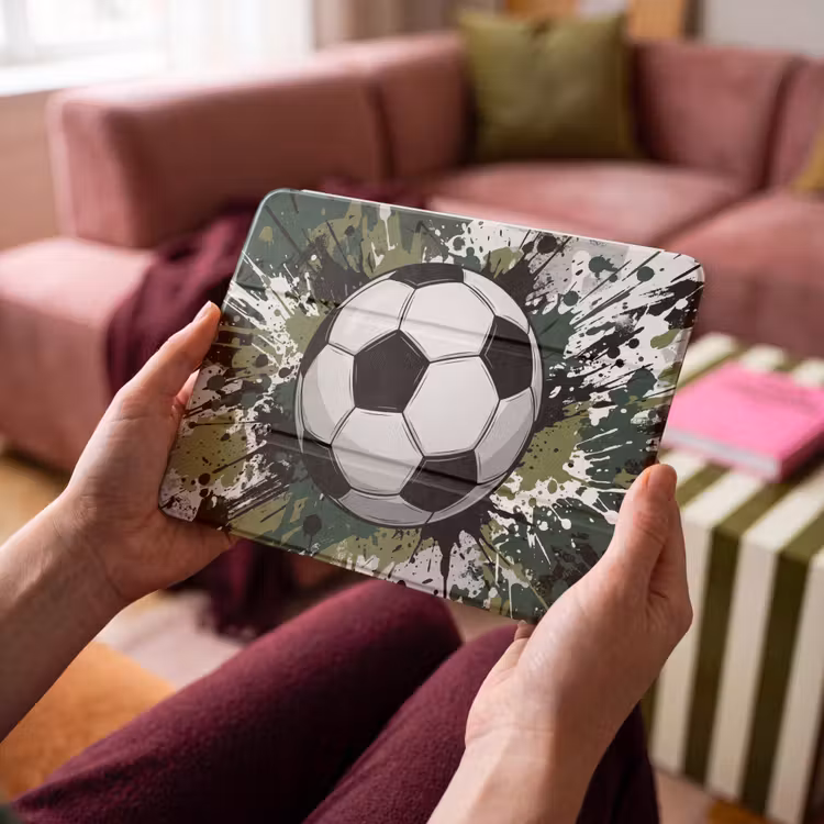 iPad hoes - Voetbal - Verf - Spetters - Groen — 4