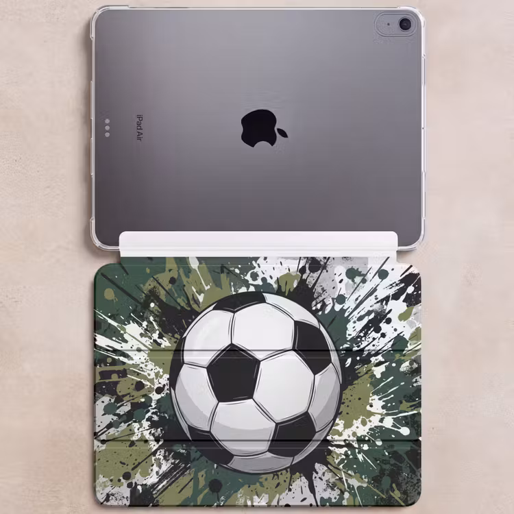 iPad hoes - Voetbal - Verf - Spetters - Groen — 6