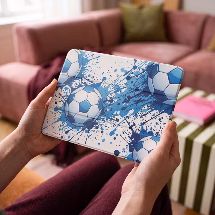 iPad hoes - Voetballen - Verf - Sport - Blauw — 4