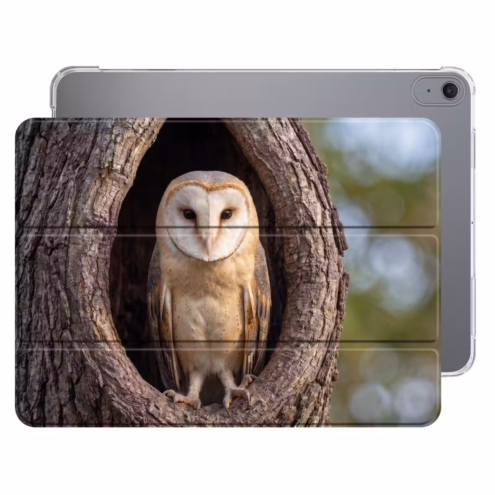 iPad hoes - Kerkuil - Boom - Natuur - Bruin — 1