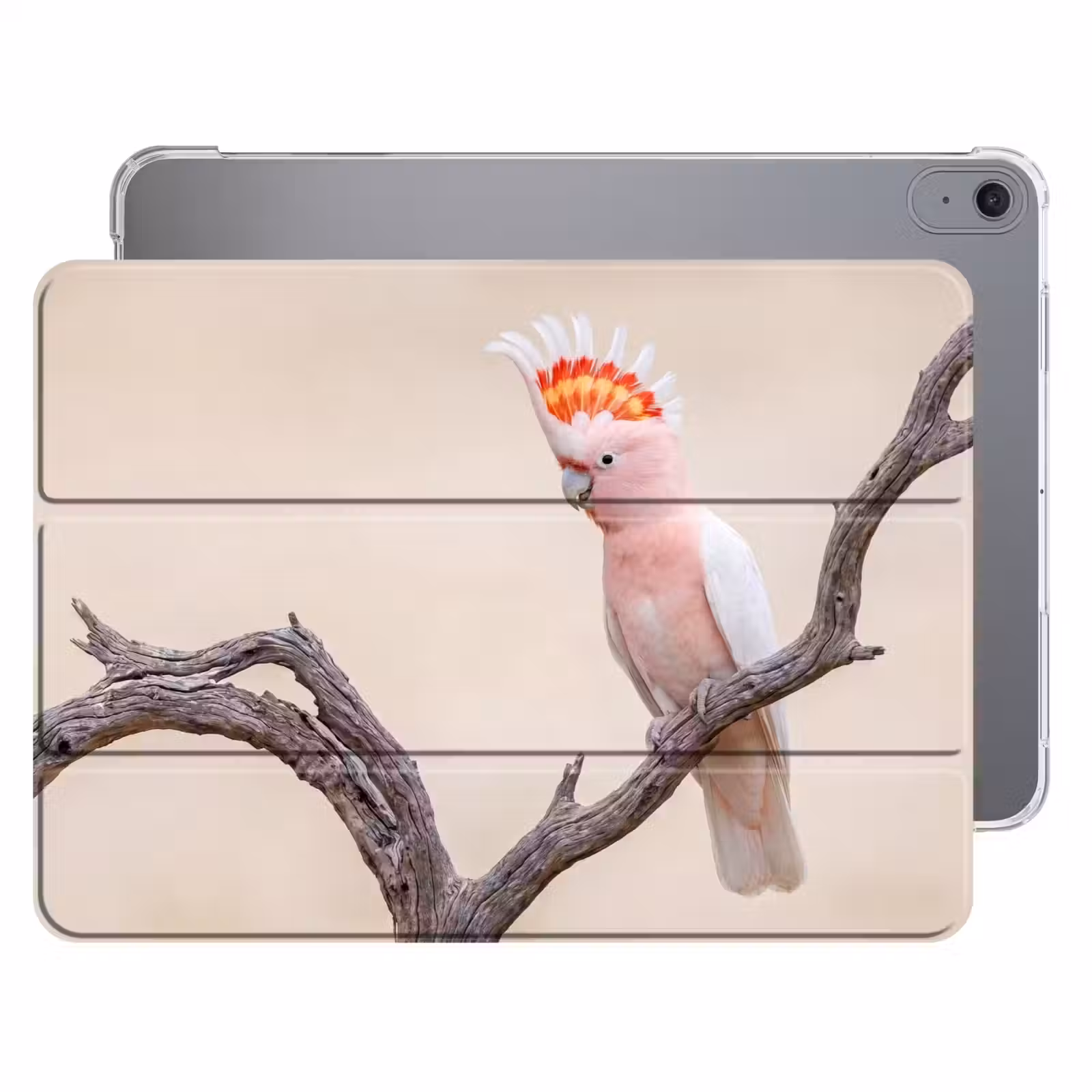 iPad hoes - Papagaai - Tak - Roze — 1