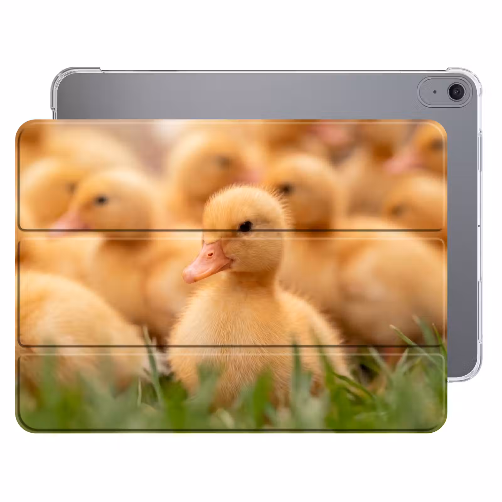 iPad hoes - Pijltje - Eend - Natuur - Geel — 1