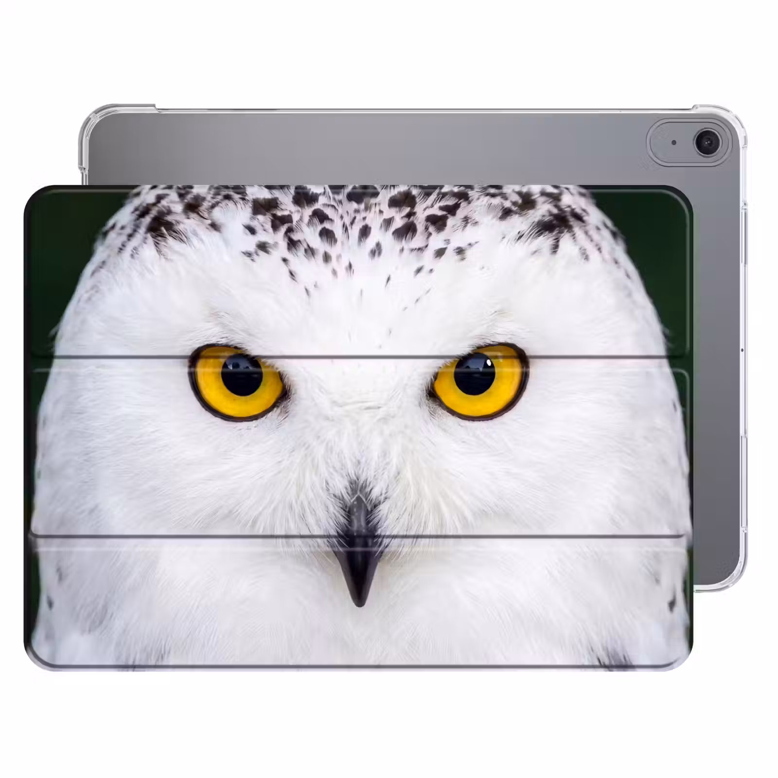 iPad hoes - Sneeuwuil - Portret - Geel — 1