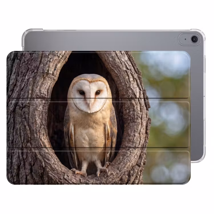 iPad hoes - Kerkuil - Boom - Natuur - Bruin — 1