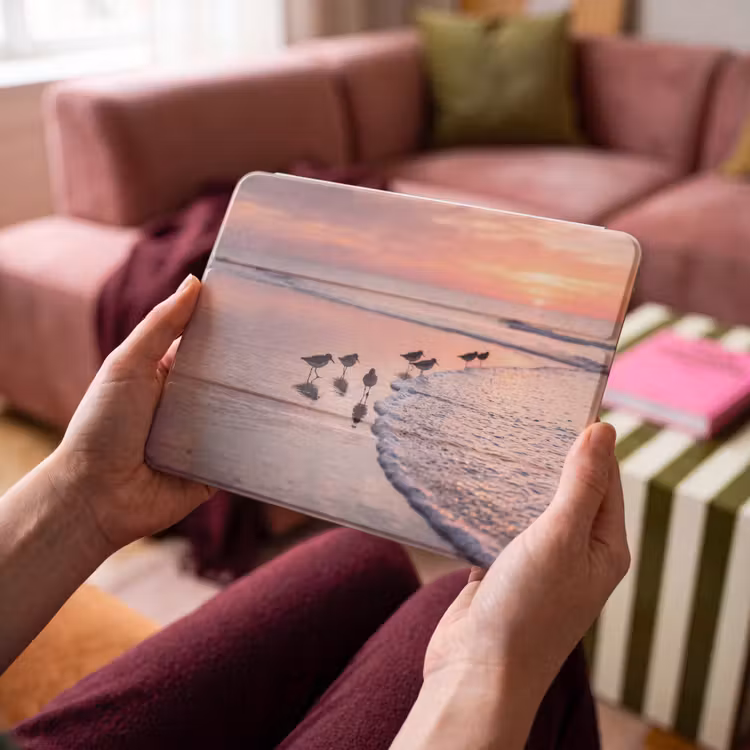 iPad hoes - Meeuwen - Strand - Zee - Roze — 4