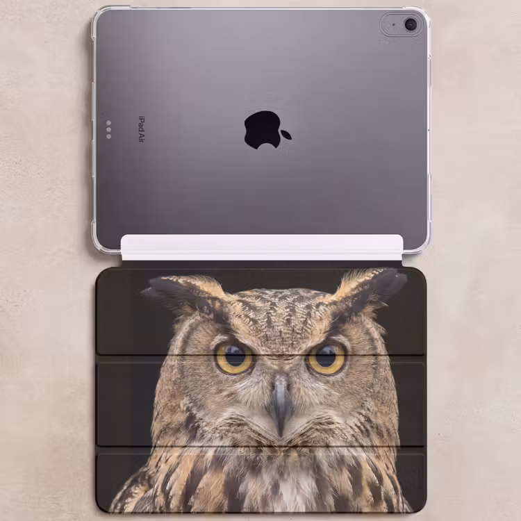 iPad hoes - Oehoe - Uil - Portret - Bruin — 6