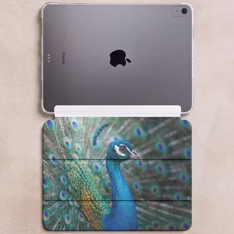 iPad hoes - Pauw - Veren - Blauw — 6