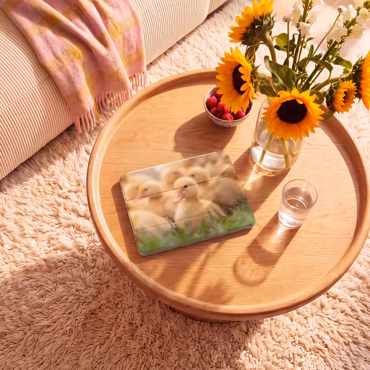 iPad hoes - Pijltje - Eend - Natuur - Geel — 2
