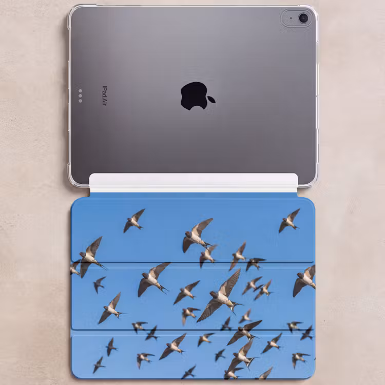 iPad hoes - Zwaluwen - Vliegen - Blauw — 6