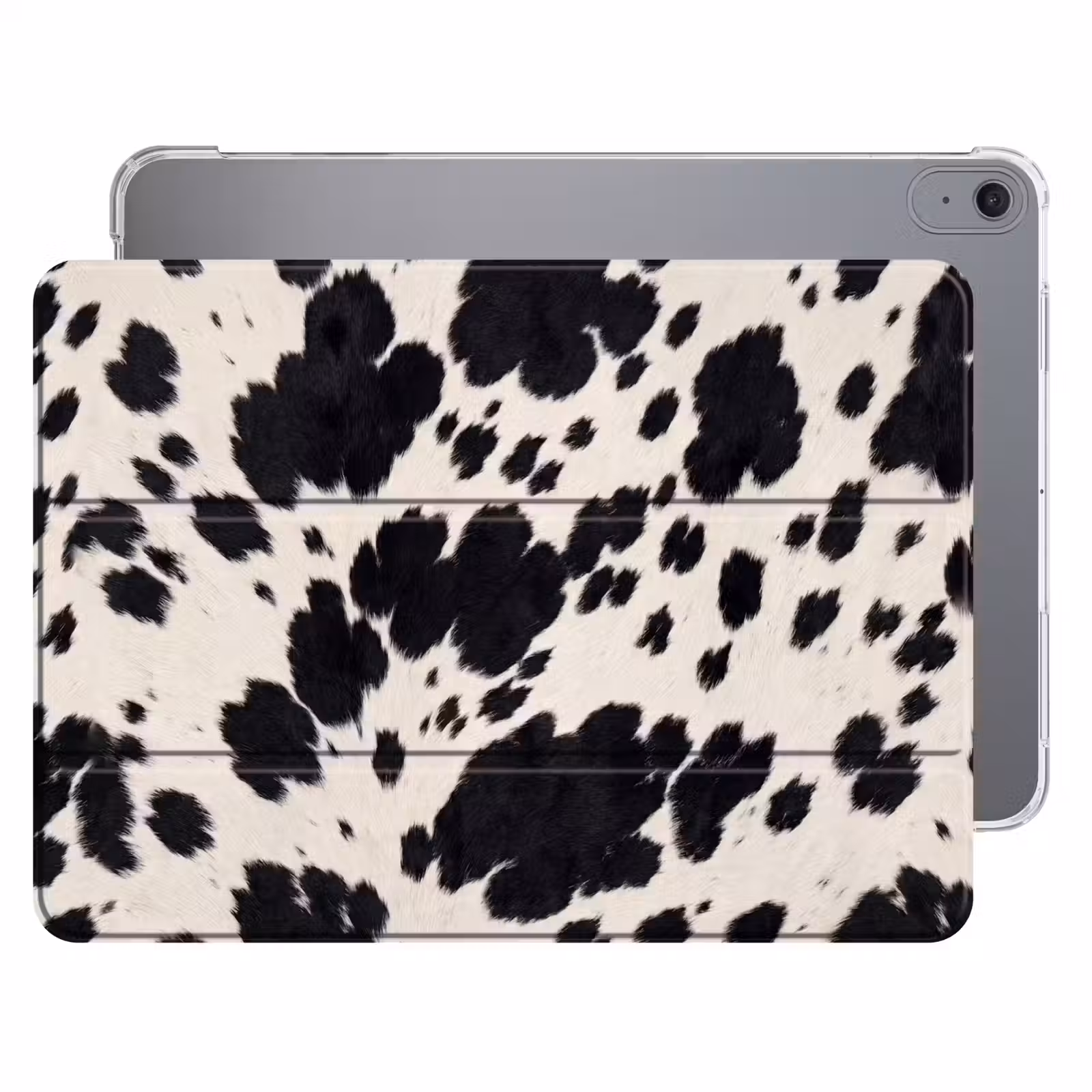 iPad hoes - Patroon - Vacht - Zwart - Wit — 1