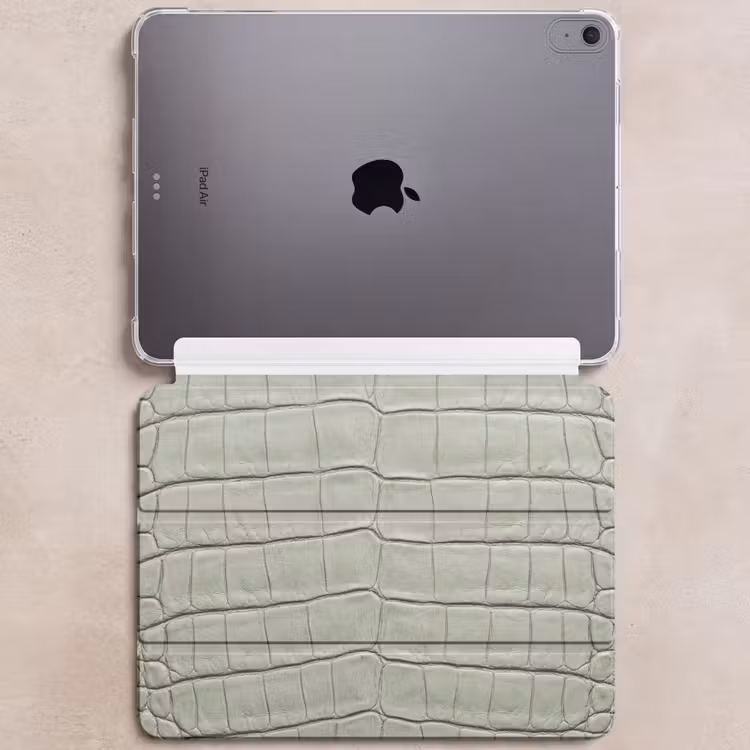 iPad hoes - Krokodillenleer - Schubben - Groen — 6