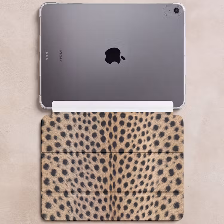 iPad hoes - Vacht - Jachtluipaard - Zwart - Wit — 6
