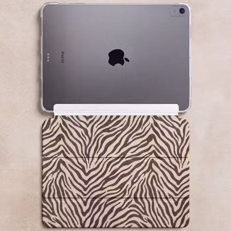 iPad hoes - Zebra - Strepen - Bruin — 6