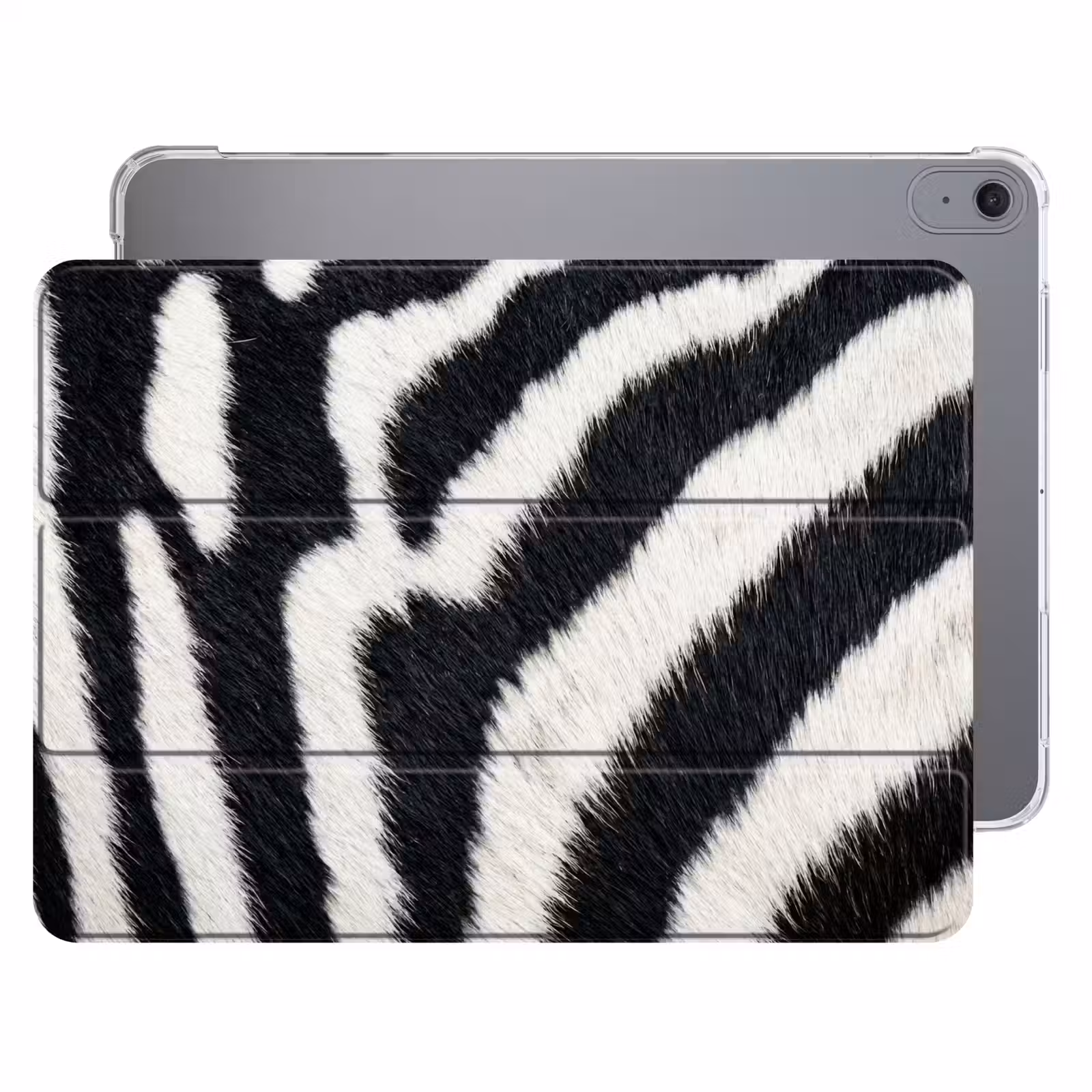 iPad hoes - Zebra - Vacht - Klassiek - Zwart - Wit — 1