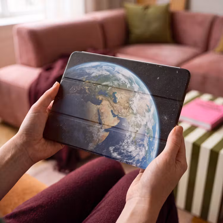 iPad hoes - Aarde - Ruimte - Blauw - Groen — 4