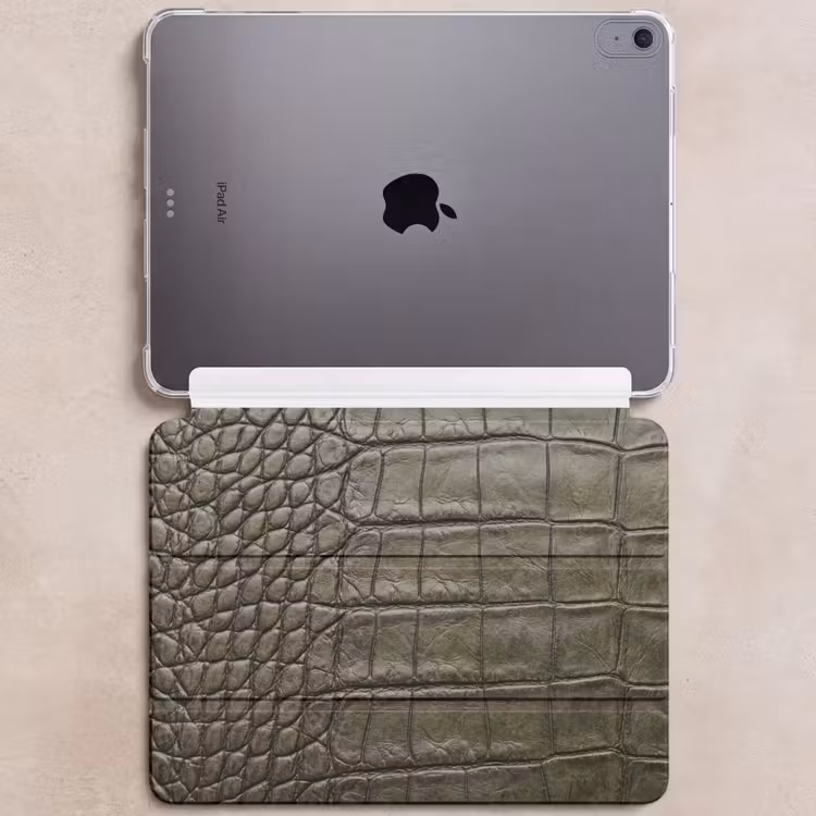 iPad hoes - Krokodillenleer - Structuur - Groen — 6