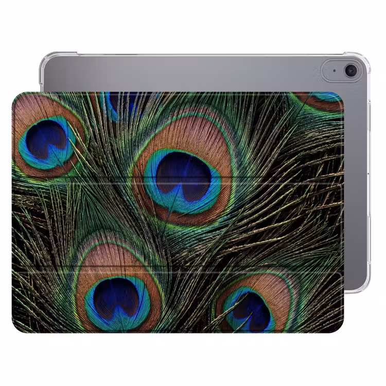iPad hoes - Pauwenveren - Klassiek - Groen — 1