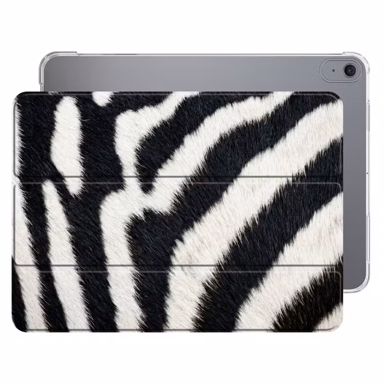 iPad hoes - Zebra - Vacht - Klassiek - Zwart - Wit — 1