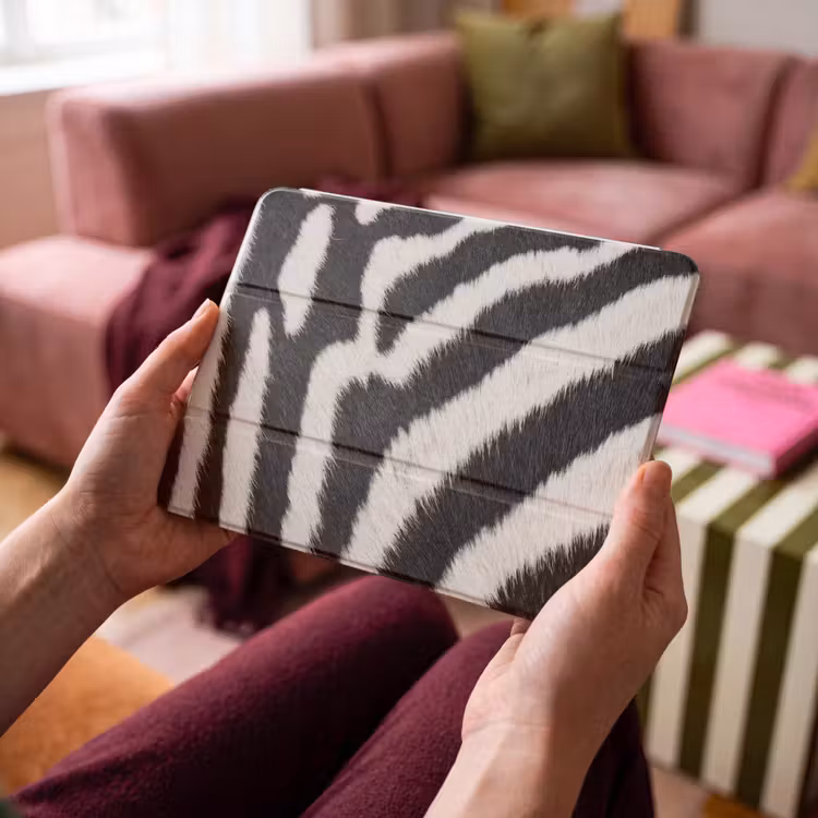 iPad hoes - Zebra - Vacht - Klassiek - Zwart - Wit — 4