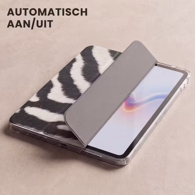 iPad hoes - Zebra - Vacht - Klassiek - Zwart - Wit — 5