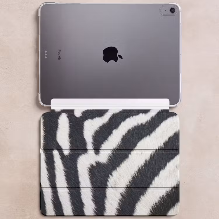 iPad hoes - Zebra - Vacht - Klassiek - Zwart - Wit — 6