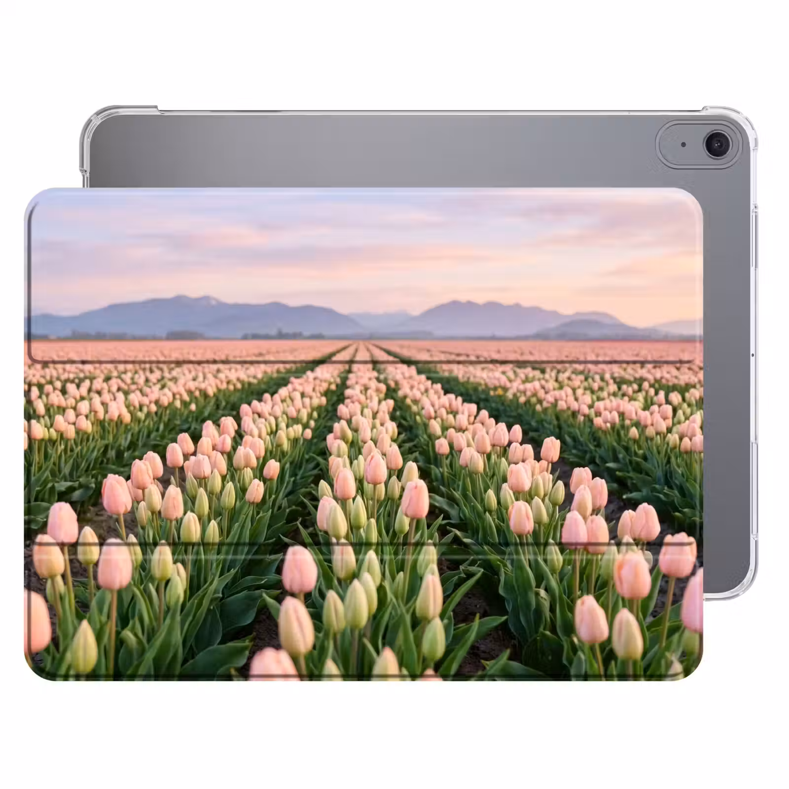 iPad hoes - Tulpen - Landschap - Roze — 1