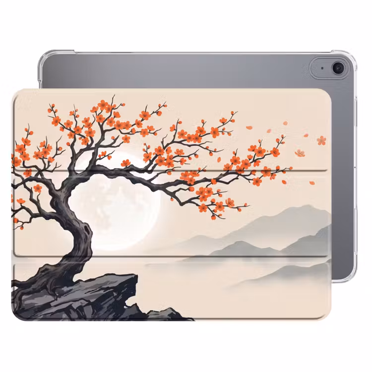 iPad hoes - Aziatisch - Bloesem - Rood — 1