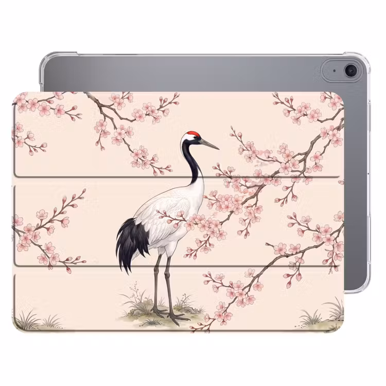 iPad hoes - Aziatisch - Kraanvogel - Beige — 1