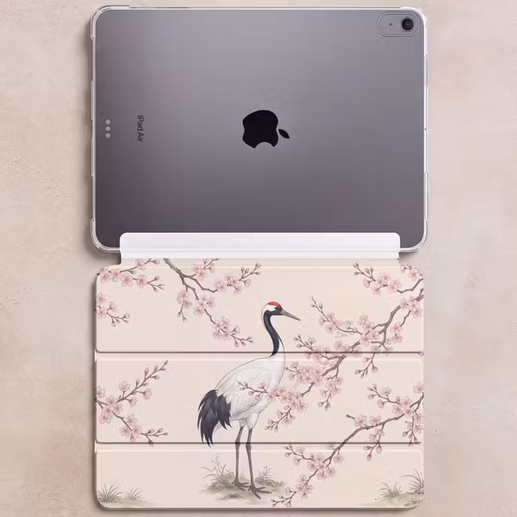 iPad hoes - Aziatisch - Kraanvogel - Beige — 6
