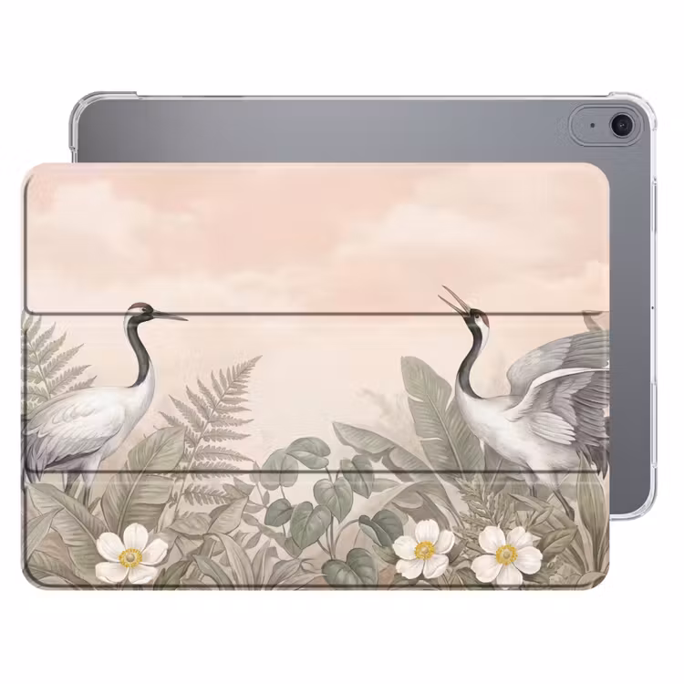 iPad hoes - Kraanvogels - Natuur - Roze — 1