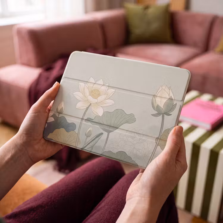 iPad hoes - Lotus - Bloemen - Groen — 4