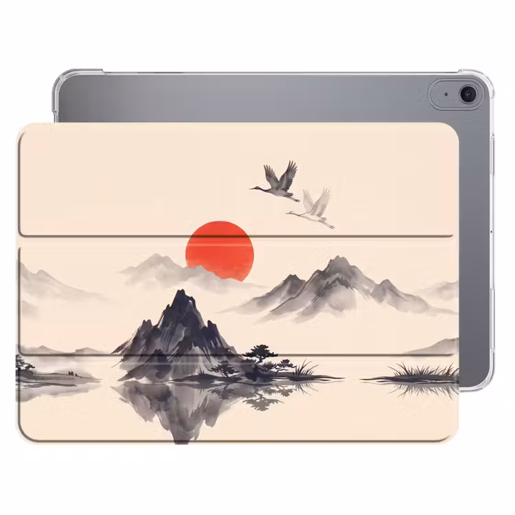 iPad hoes - Oosters - Kraanvogels - Landschap — 1