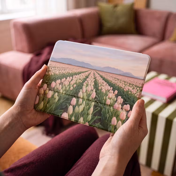 iPad hoes - Tulpen - Landschap - Roze — 4