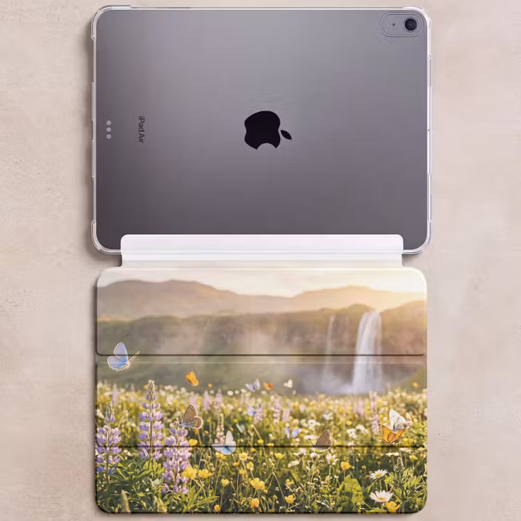 iPad hoes - Vlinders - Waterval - Bloemenveld — 6