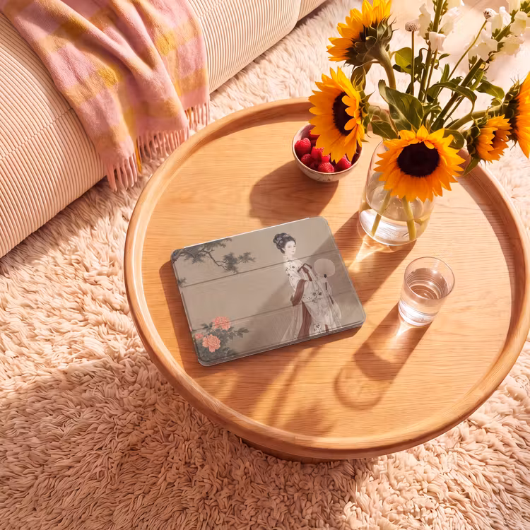 iPad hoes - Vrouw - Azië - Kunst - Beige — 2