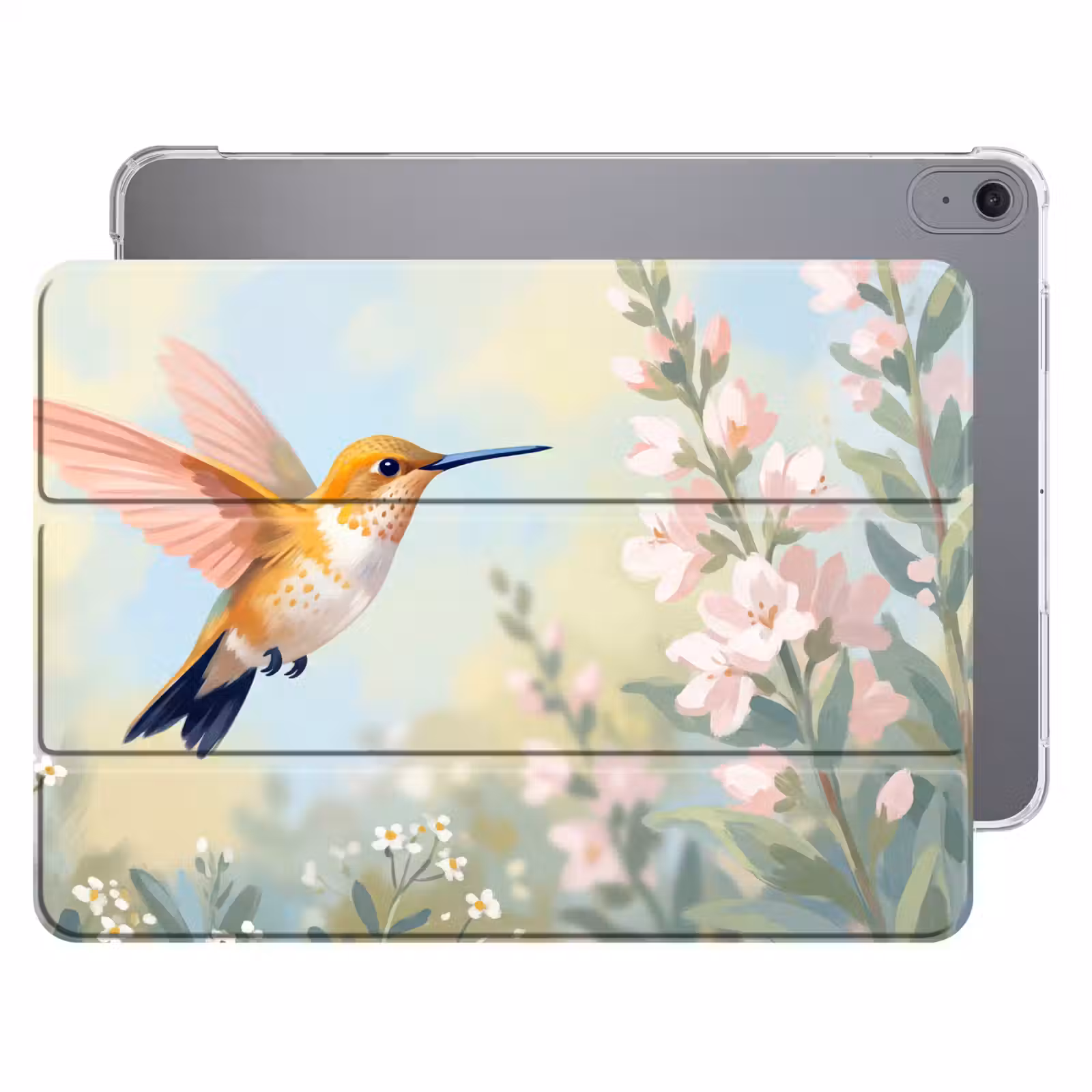 iPad hoes - Kolibrie - Illustratie - Kleurrijk — 1