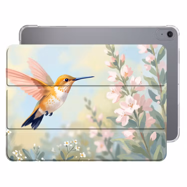 iPad hoes - Kolibrie - Illustratie - Kleurrijk — 1